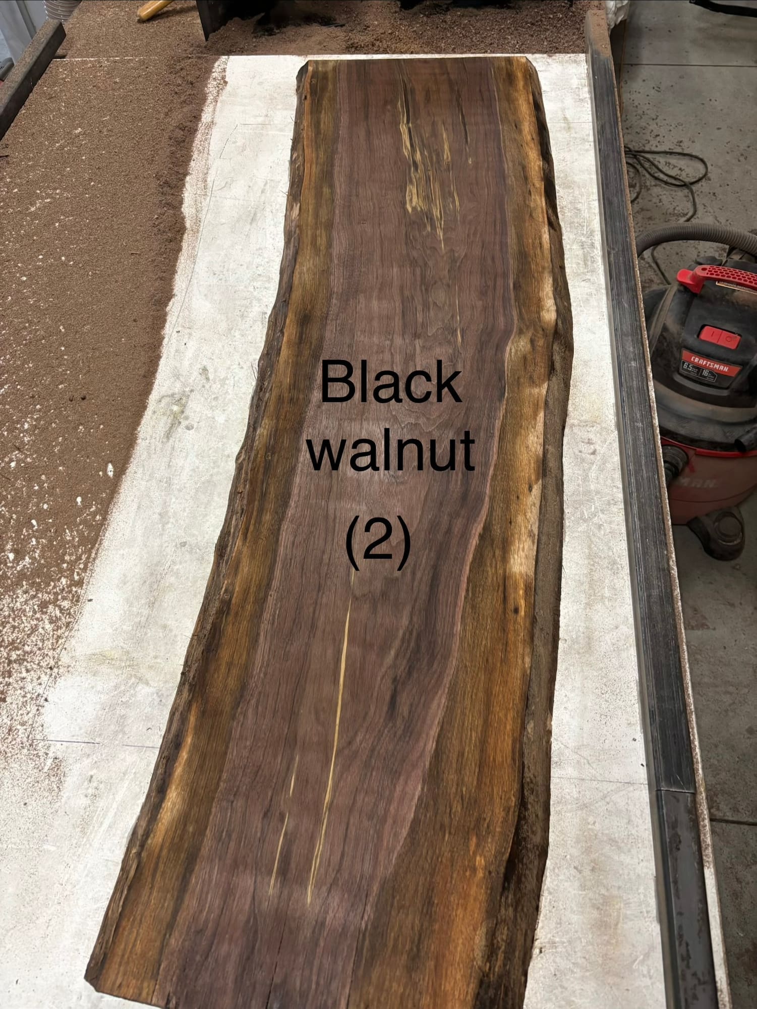 Black walnut slab